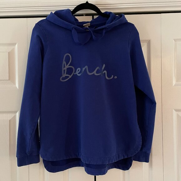 Bench Women sweatshirt hoodie size Large - Gorgeous Dark Cobalt Blue - Picture 3 of 14